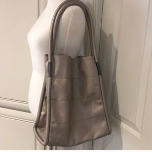 Nieman Marcus Large Tote Pewter Color Bag